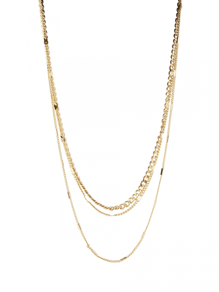 Pcfolola combi necklace gold en silver