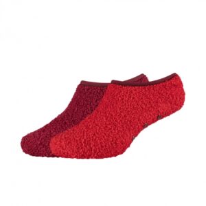 Warm & cosy antislip socks rood en donkerrood