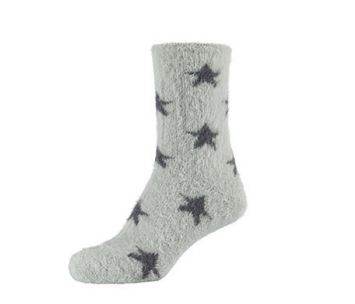Fluffy socks in zakje 36-41 Light Grey