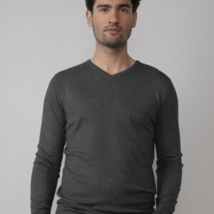 Pullover V-neck dark grey
