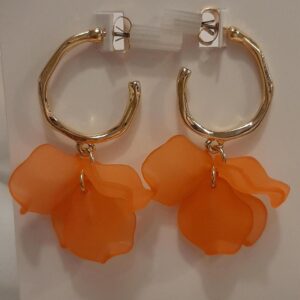 pcllettie creol earrings coral