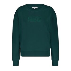 Sweater Terry Red Embroidery Smaragd