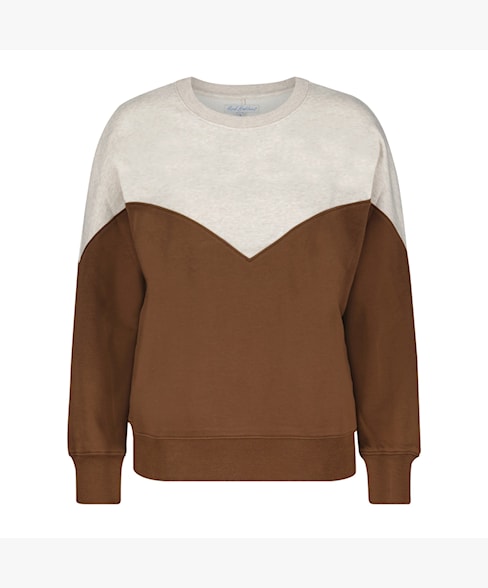 Sweater Terry Colourblock Cognac