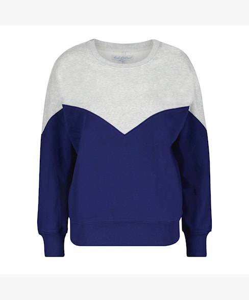 Sweater Terry Colourblock Twilight Blue