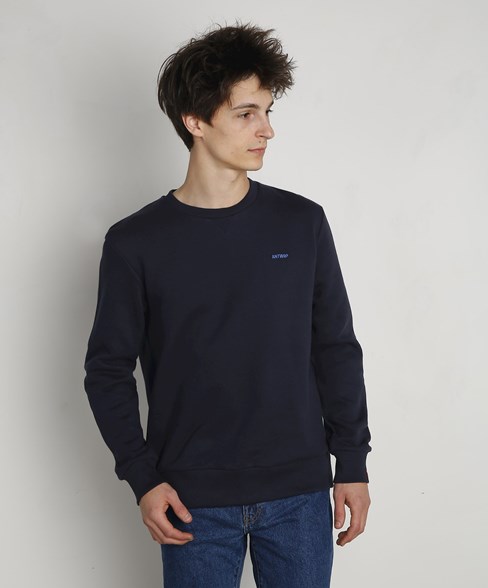 Basic Creawneck sweater Ink Blue