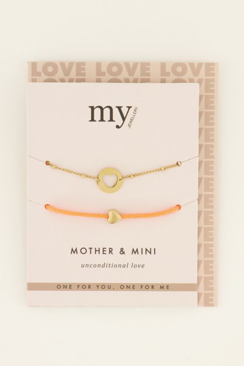 Mother and mini armbanden set
