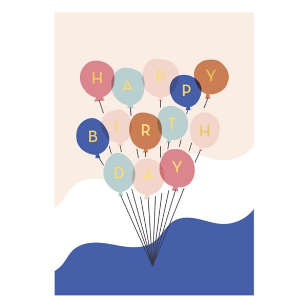 Postcard Balloons verjaardag
