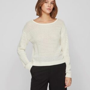 vibellisina boatneck knit white