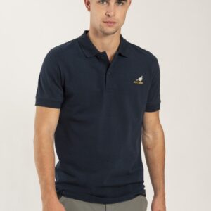 Pigeon Polo Shirt Ink Blue