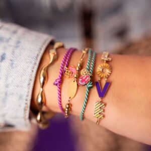 Candy Armband Love paars GOUD