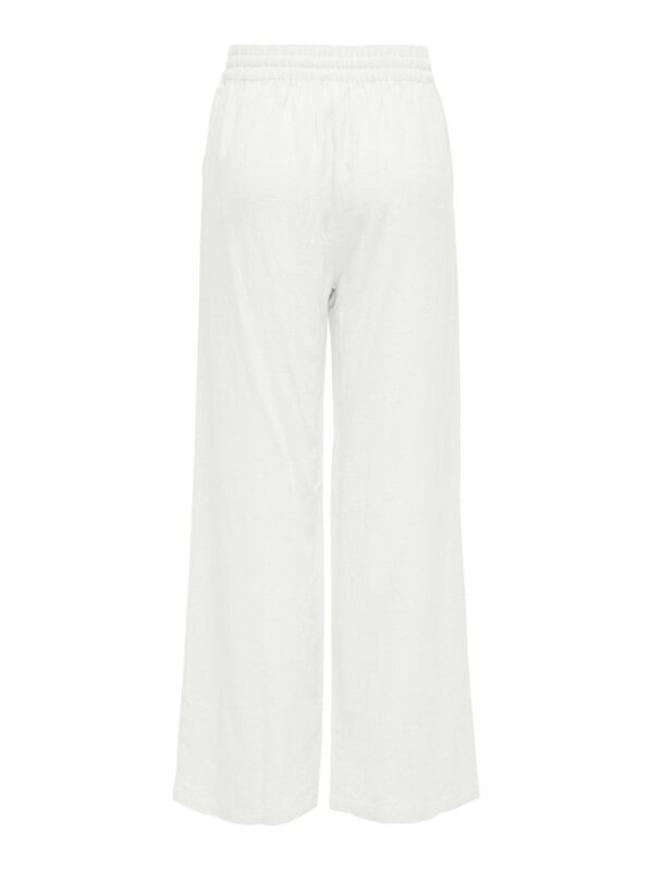 JDYSAY HW LINEN WIDE PANT BRIGHT WHITE