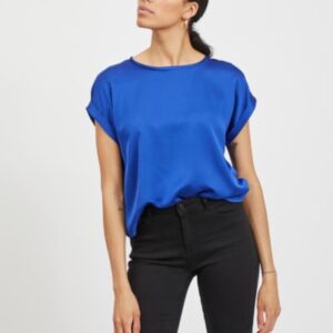 ViEllette satin top Mazarine Blue