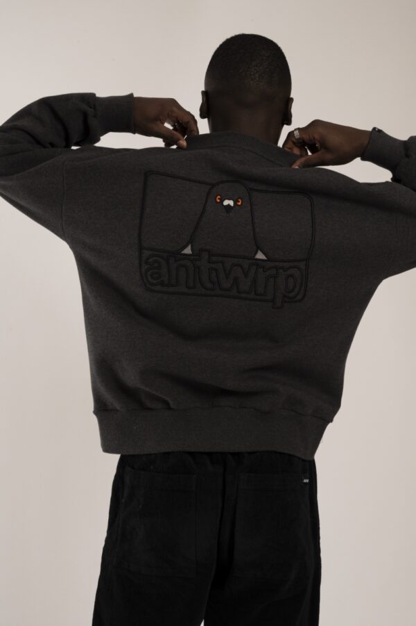 Pigeon backprint sweatshirt Anthracite