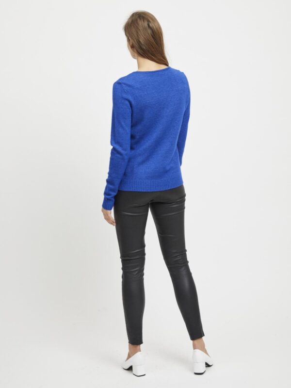 VIRIL V-NECK KNIT TOP Mazarine Blue