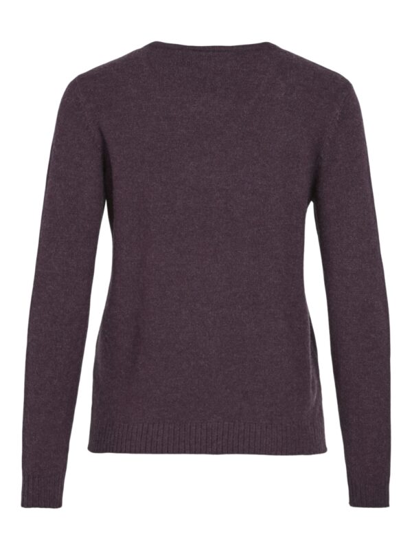 VIRIL V-NECK KNIT TOP Plum Perfect