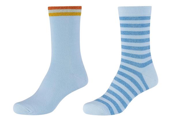 2 paar lurex socks Blue