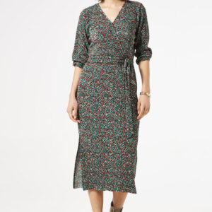 Dress with print ivy forest