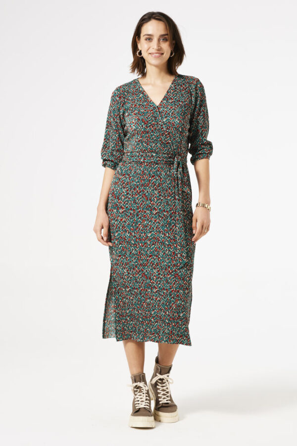 Dress with print ivy forest