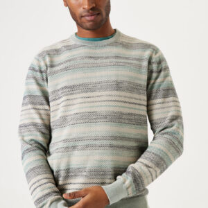 Striped sweater knit kit