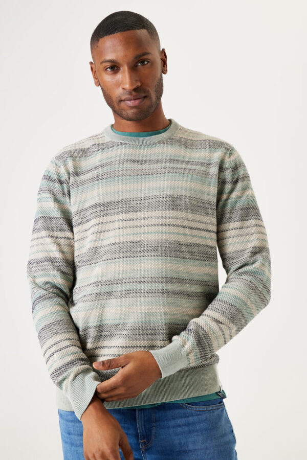 Striped sweater knit kit