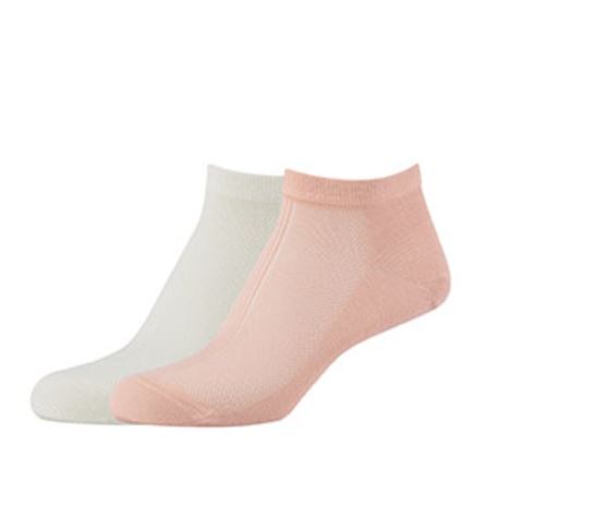 Camano Mesh Sneaker Sock Offwhite/Pink