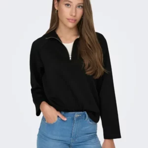 Jdyeldora zip sweat black