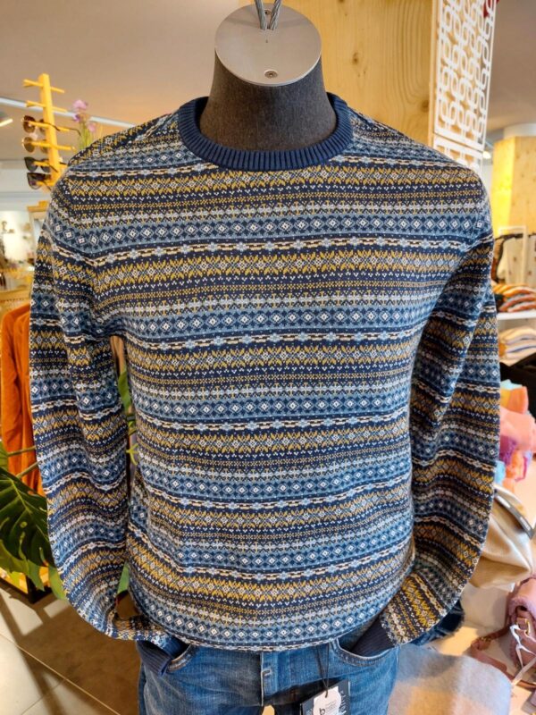 Knit Blue yellow