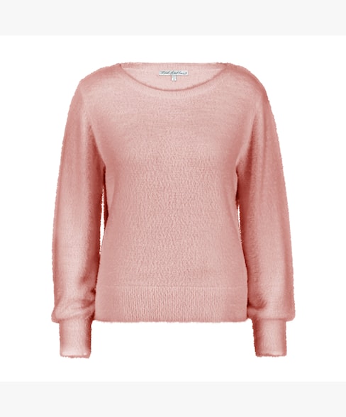 Bodi fluffy sweater old rose