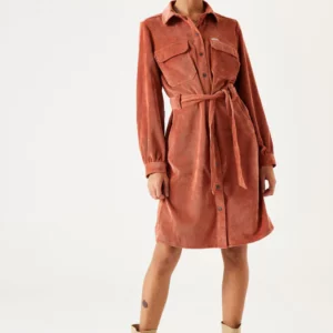 Cordury dress apricot brandy