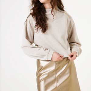 Skirt pu gold