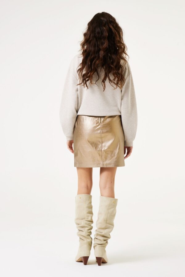 Skirt pu gold