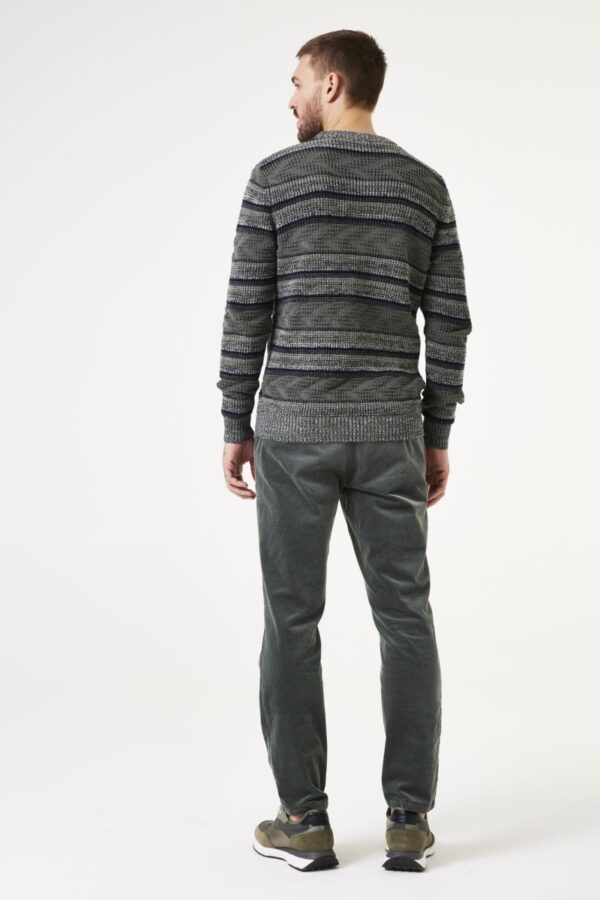 Pullover Sage Green stripe