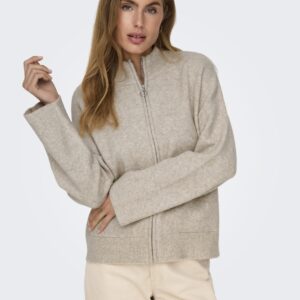 JdyAna zip pocket cardigan Silver Lining