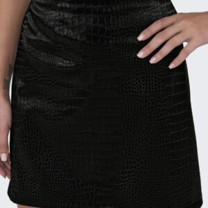 Jdyalma pu croco skirt black