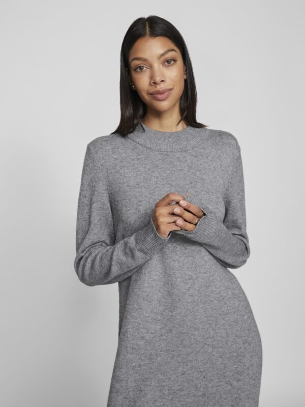 Viril Crew Neck dress medium grey