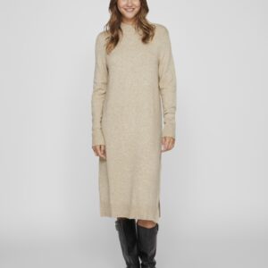 Viril Crew Neck dress natural Melange