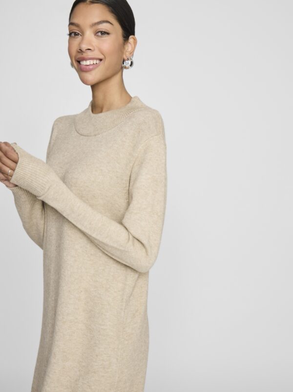 Viril Crew Neck dress natural Melange