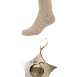 1 paar cosy socks met lurex in ster-doosje Beige