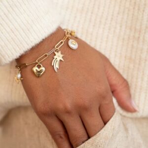Bedelarmband vallende ster GOUD
