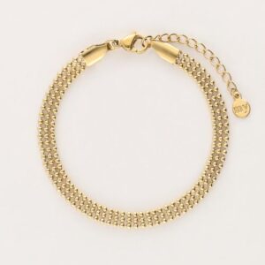 Iconic armband met bolletjes GOUD