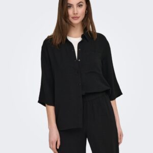 JdyDivya 3/4 Loose shirt Black