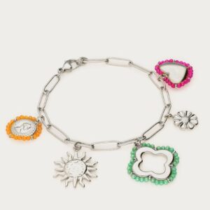 Sunrocks bedelarmband ZILVER