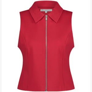 Waistcoat zipper punta red
