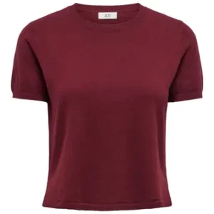 JDYBodil s/s O-neck pullover knit cabernet