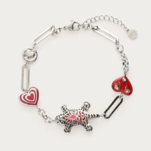 Mystic armband met luipaard Zilver