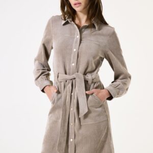 Dress taupe velours
