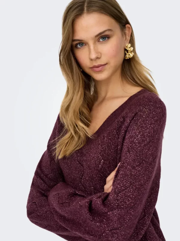 JdyAspen V-neck pullover Fig