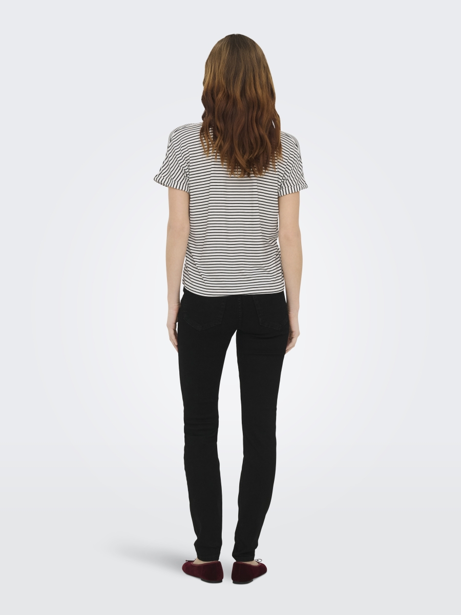 JDYSISSY S/S O-NECK TOP JRS Stripe Sky Captain