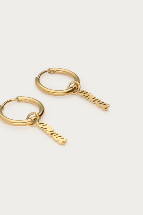 Love oorringen Amour GOUD