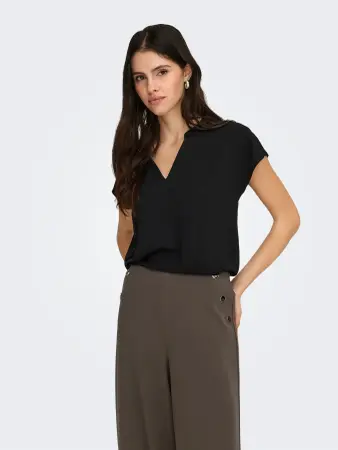 JDYLION LIFE S/S TOP Black